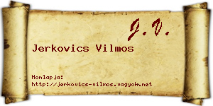 Jerkovics Vilmos névjegykártya