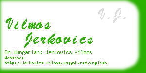 vilmos jerkovics business card